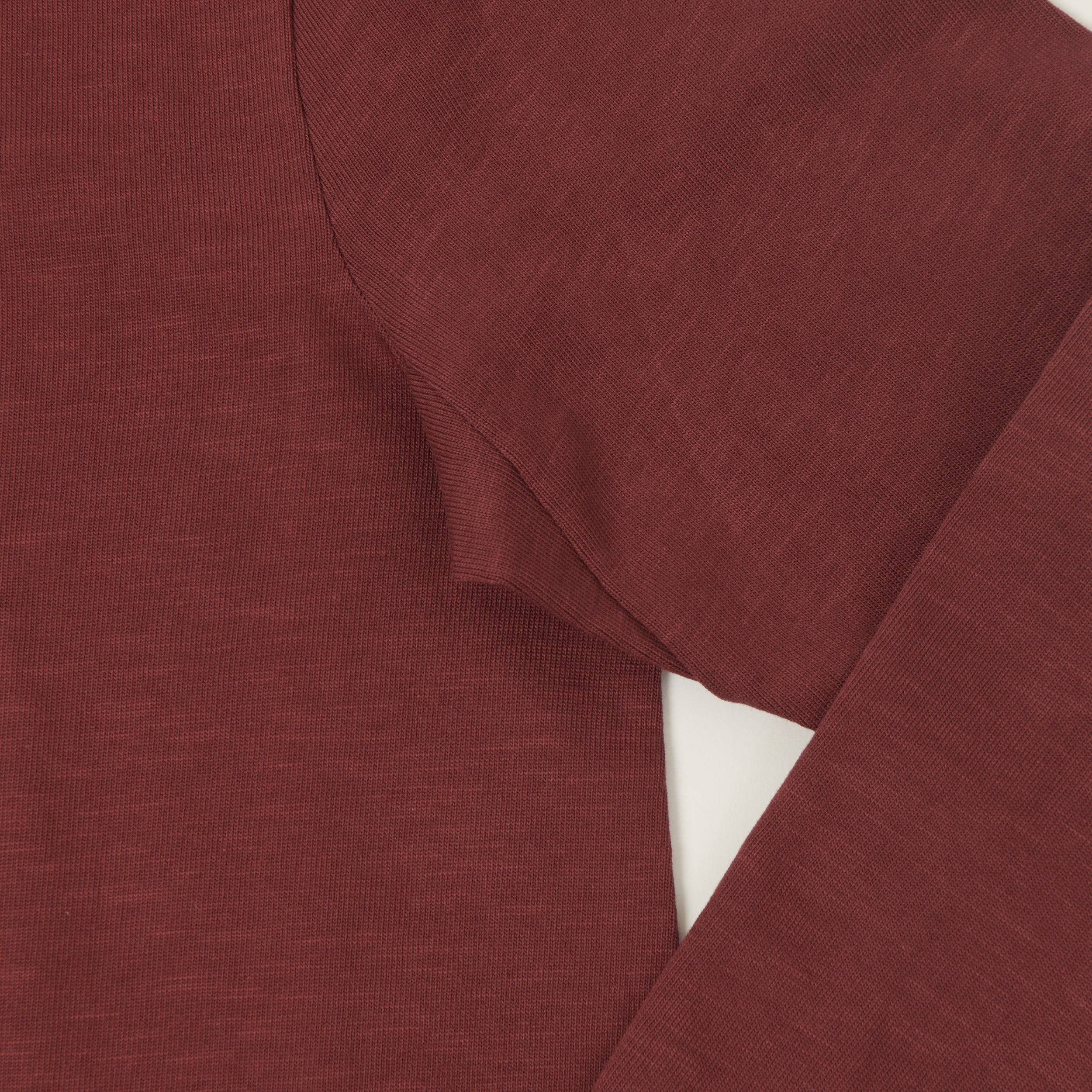 Merz b. Schwanen 'The Originals' 2S08 Relaxed Fit Heavyweight Long Sleeve Henley - Burgundy