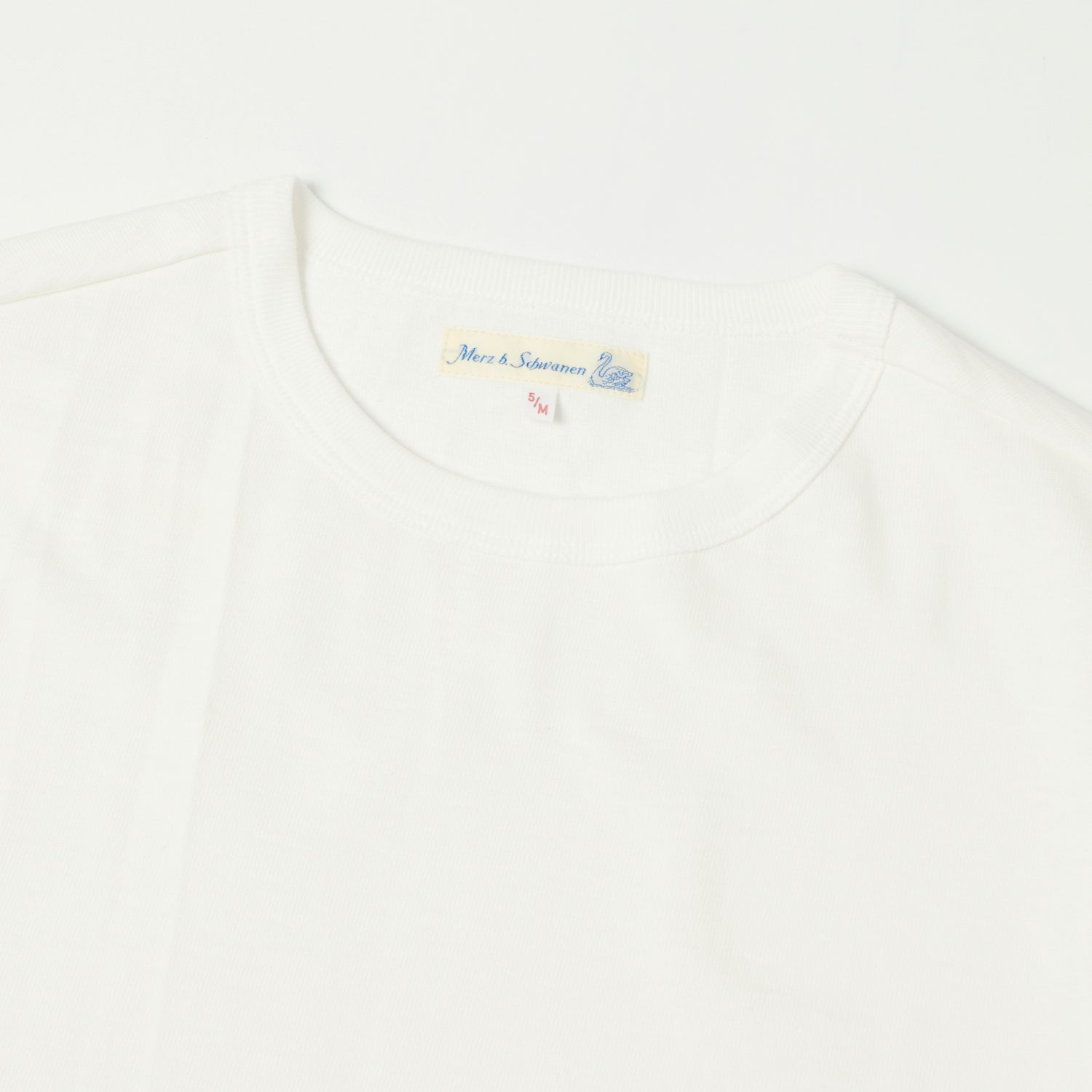 Merz b. Schwanen 2S18 Heavyweight Long Sleeve T-Shirt - White