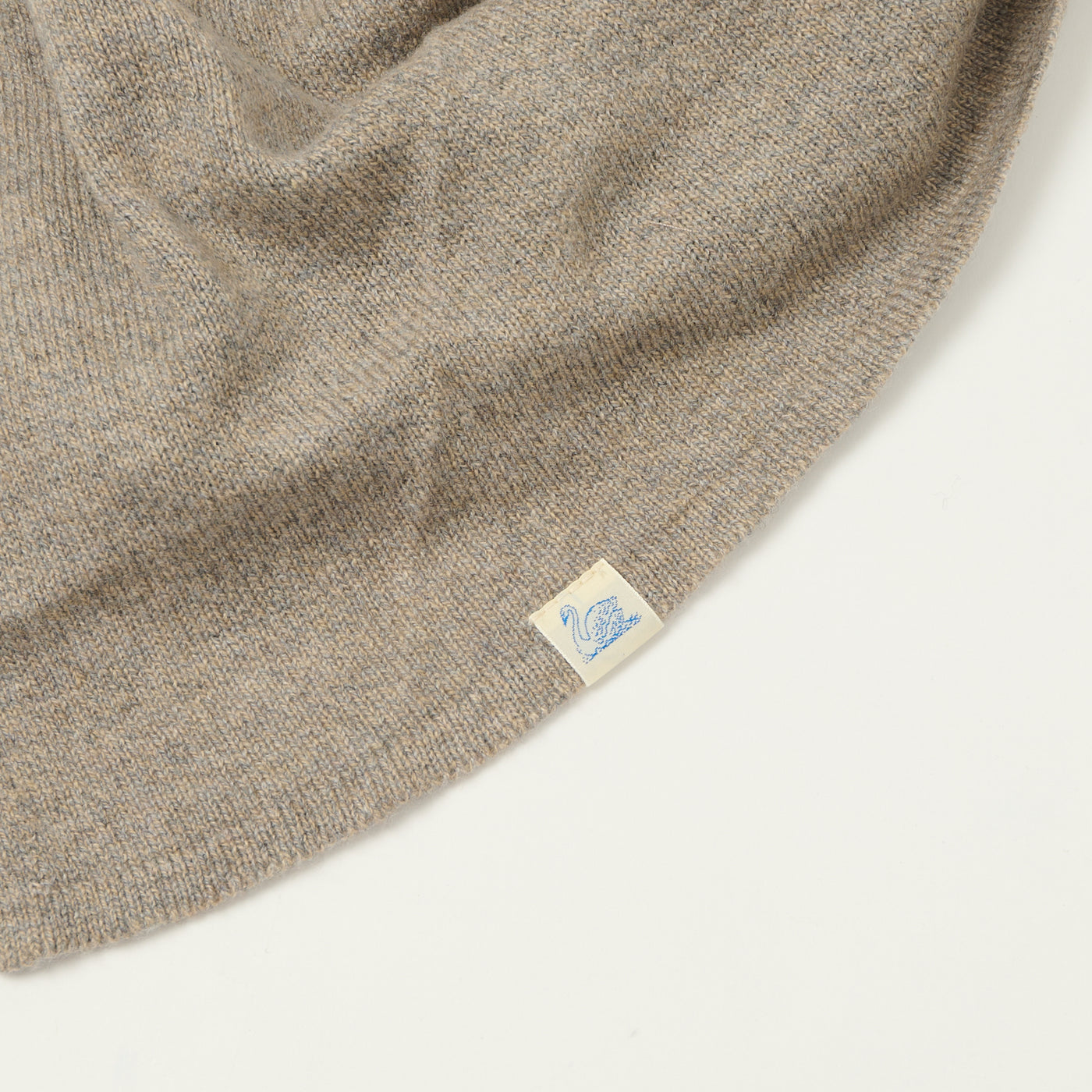 Merz b. Schwanen 'Good Basics' Merino/Cashmere/Silk Triangle Scarf - Faded Grain