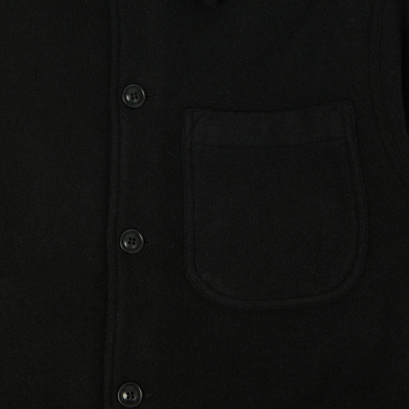 Merz b. Schwanen 'Good Basics' Wool Work Jacket - Deep Black