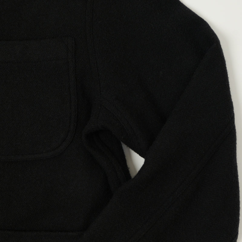 Merz b. Schwanen 'Good Basics' Wool Work Jacket - Deep Black