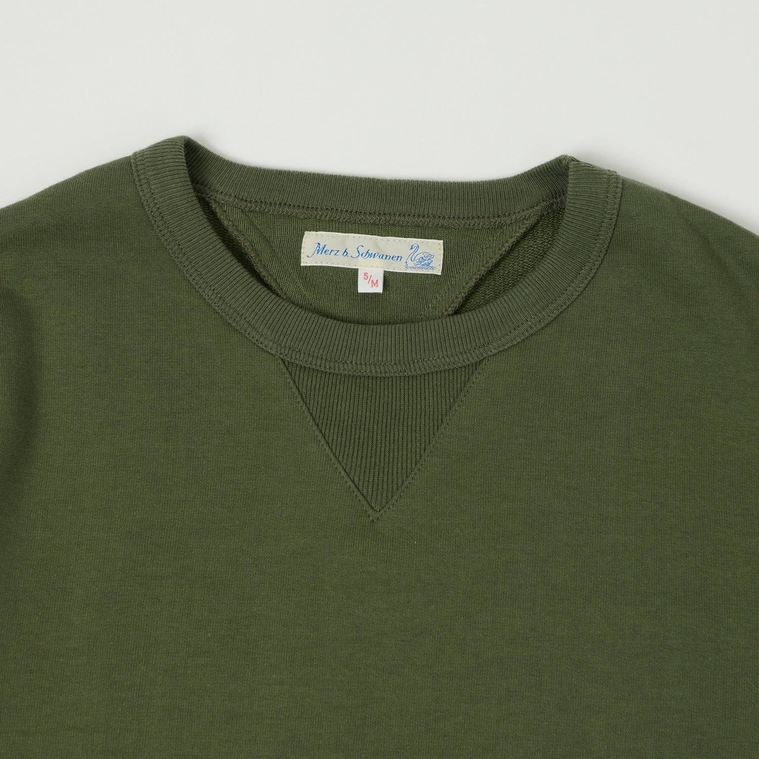 Merz b. Schwanen 346 Classic Sweatshirt - Army Green