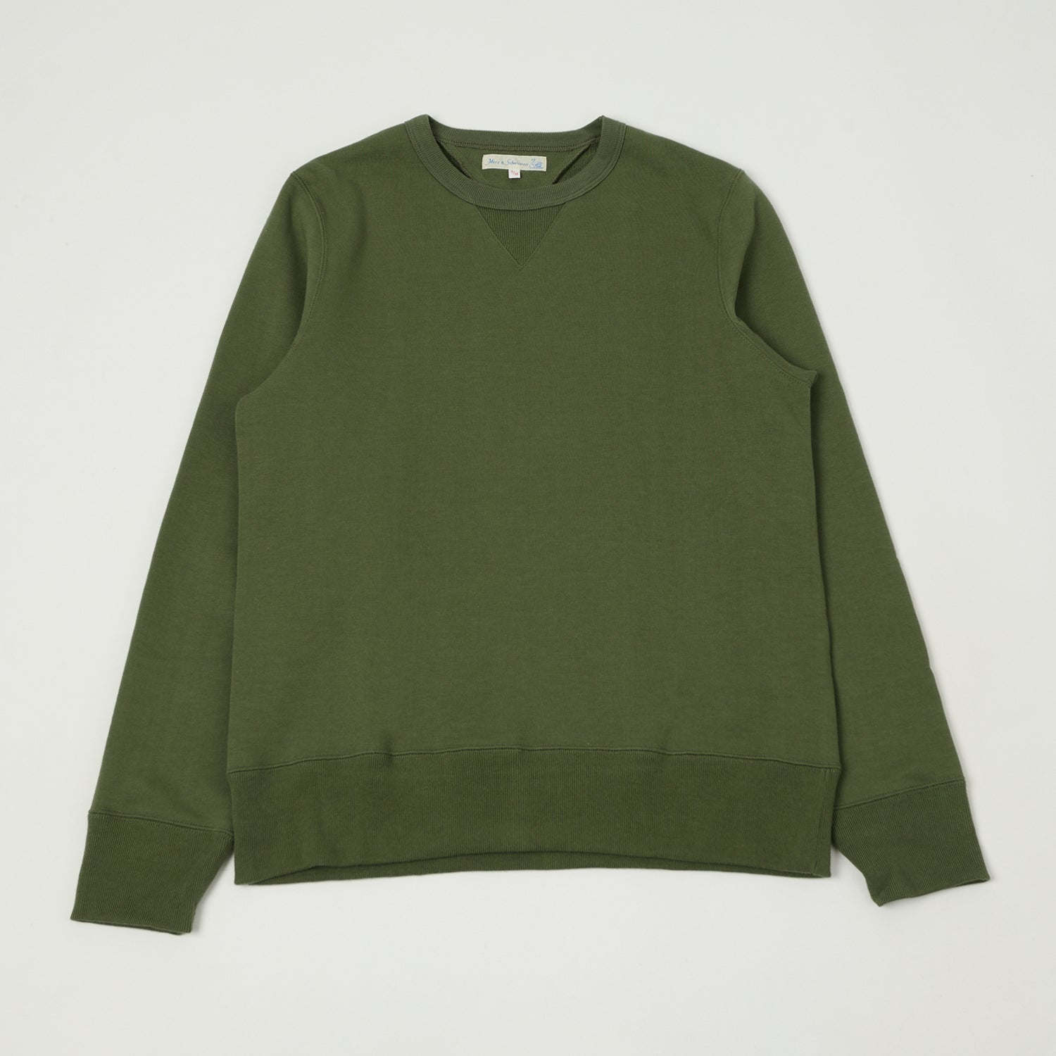 Merz b. Schwanen 346 Classic Sweatshirt - Army Green