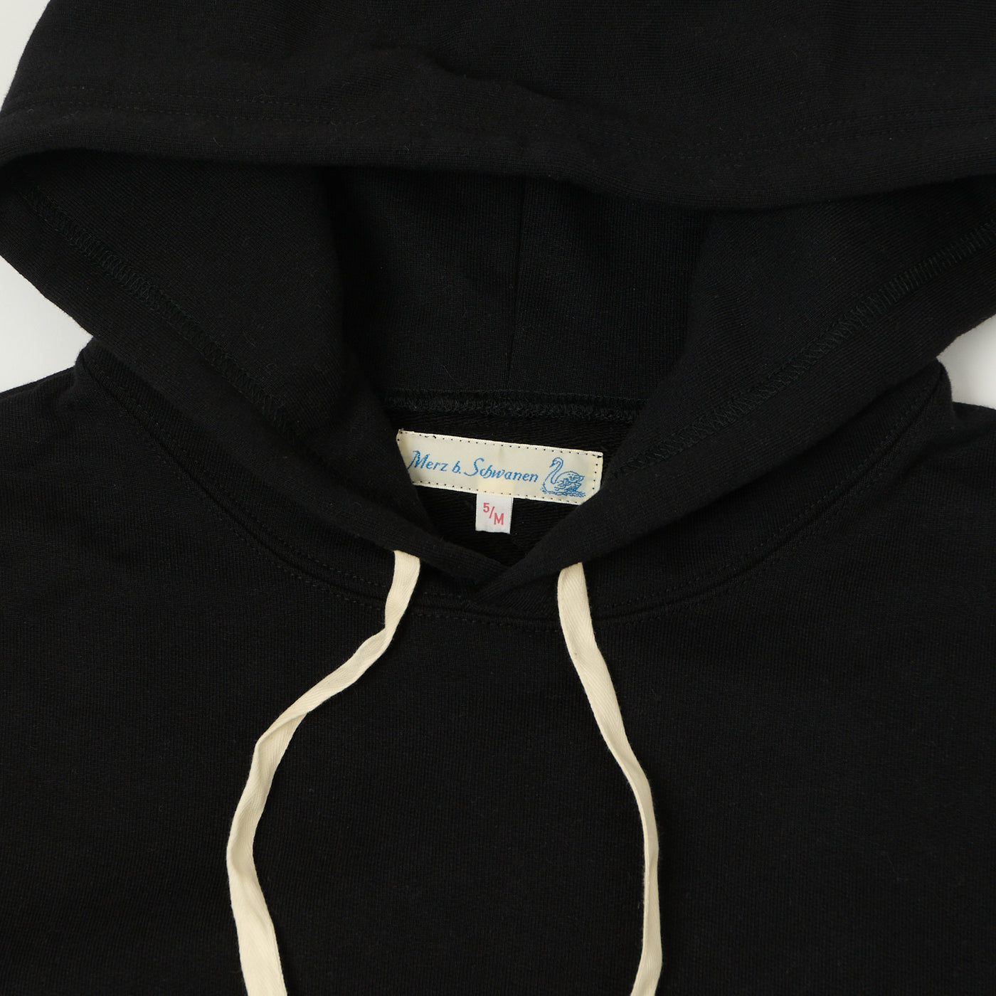 Merz b. Schwanen 382 Hooded Sweatshirt - Deep Black