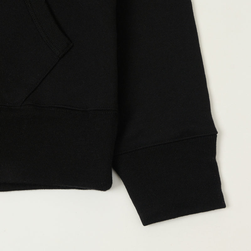 Merz b. Schwanen 382 Hooded Sweatshirt - Deep Black