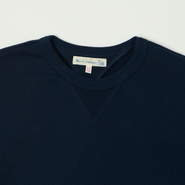 Merz b. Schwanen 3M46 Classic Jersey Sweatshirt - Ink Blue