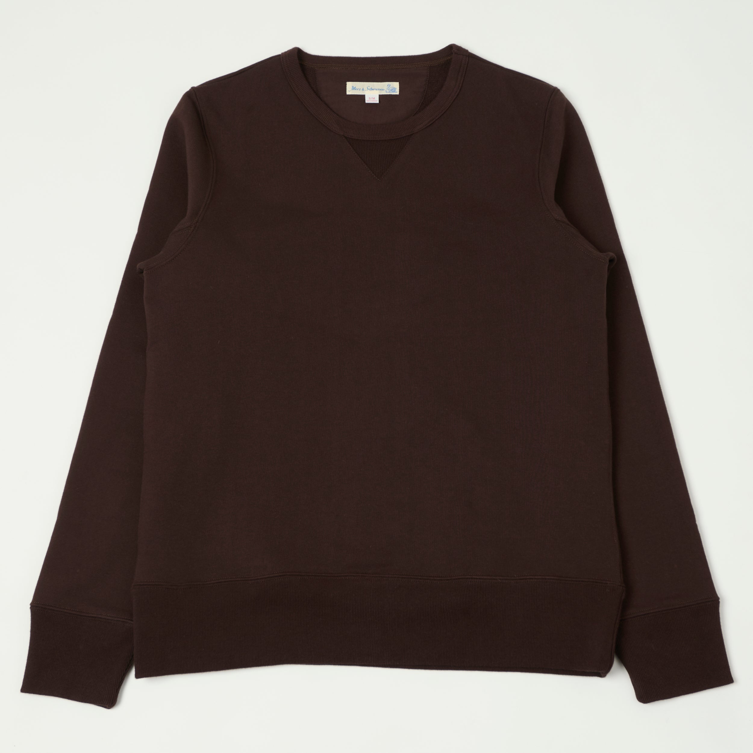 Merz b. Schwanen 3S48 Heavyweight Sweatshirt - Coffee
