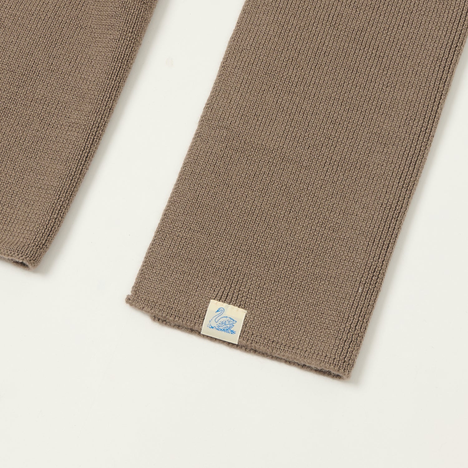 Merz b. Schwanen 'Good Basics' Long Merino Scarf - Grain