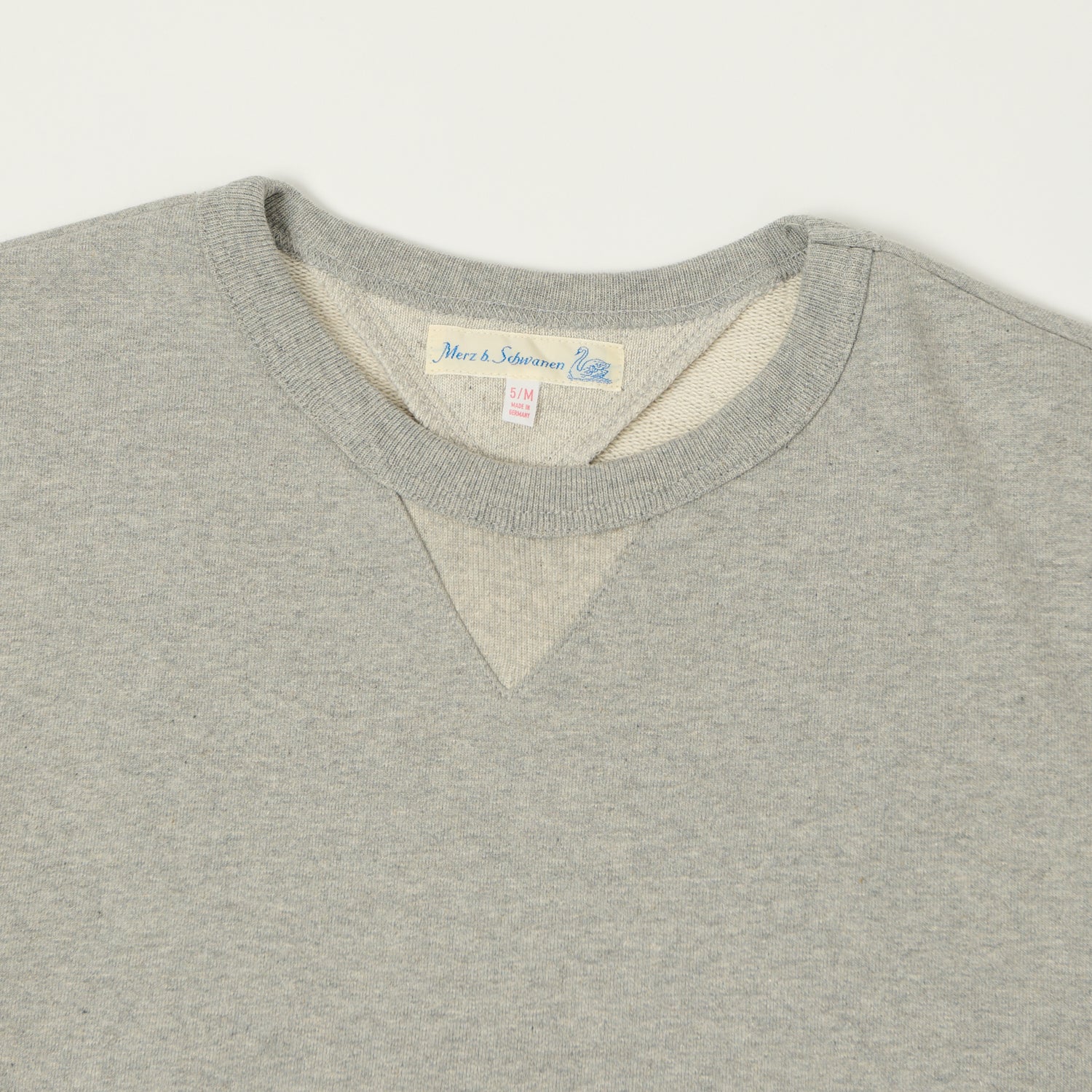 Merz b. Schwanen 3M46 Classic Jersey Sweatshirt - Grey Melange