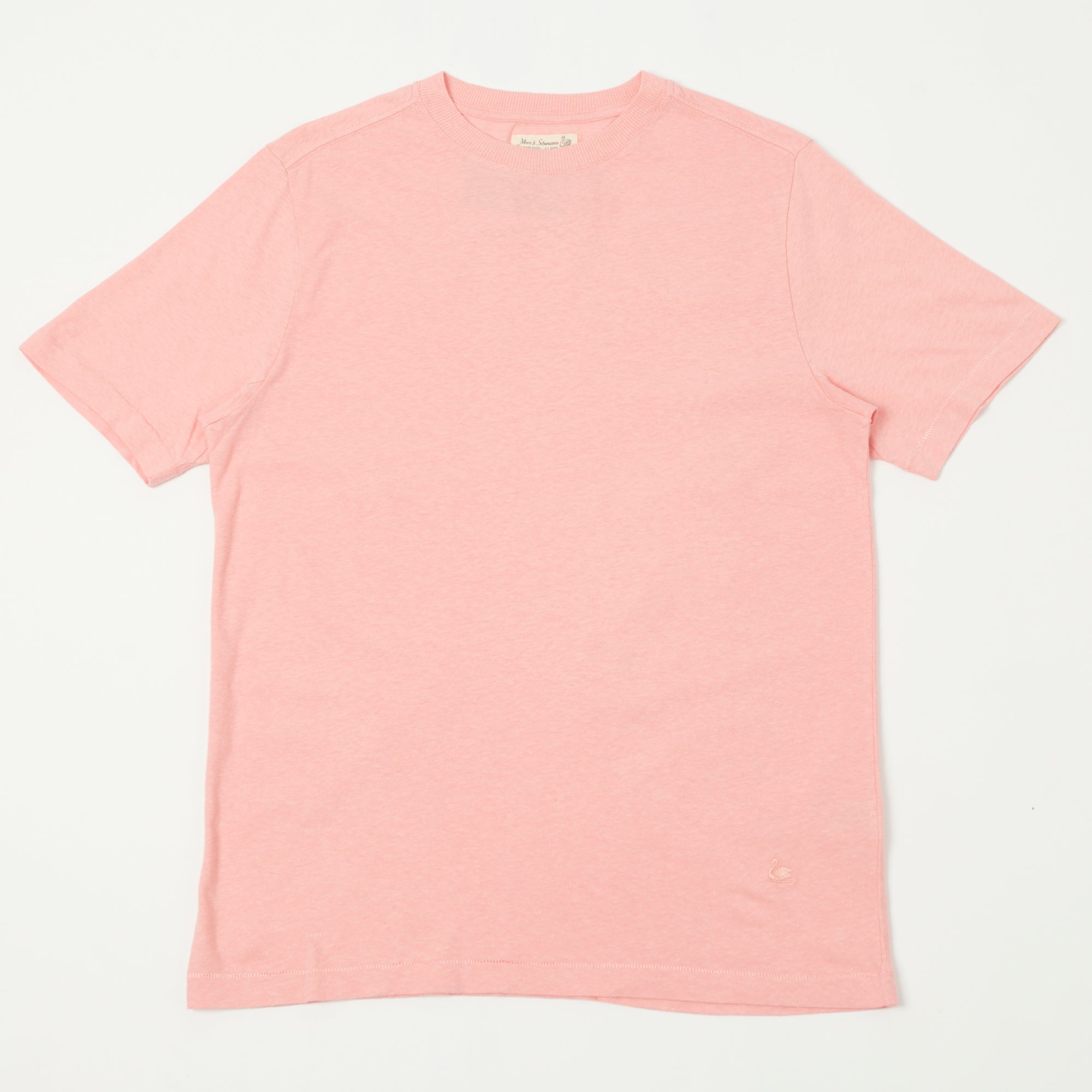 Merz b. Schwanen 'Good Basics' Plant Based Unisex Tee - Peach