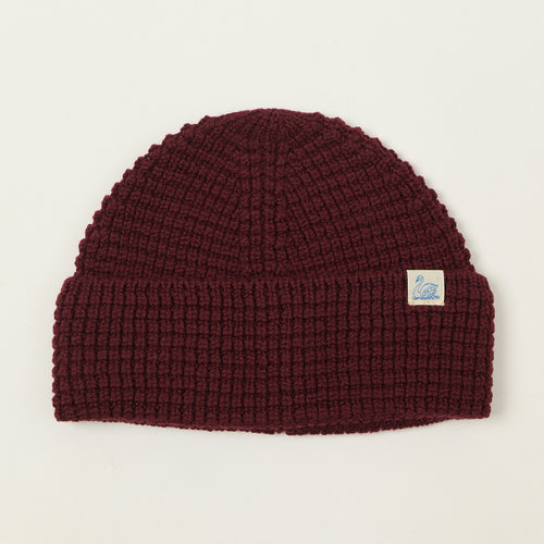 Merz b. Schwanen 'Good Basics' Waffle Knit Beanie - Burgundy