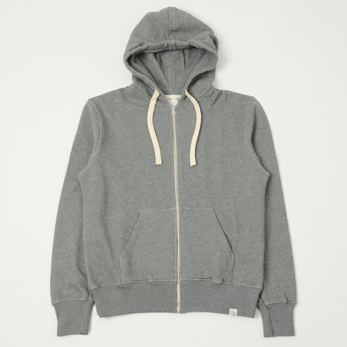 Merz b. Schwanen 'Good Basics' Full Zip Hoodie - Grey Melange