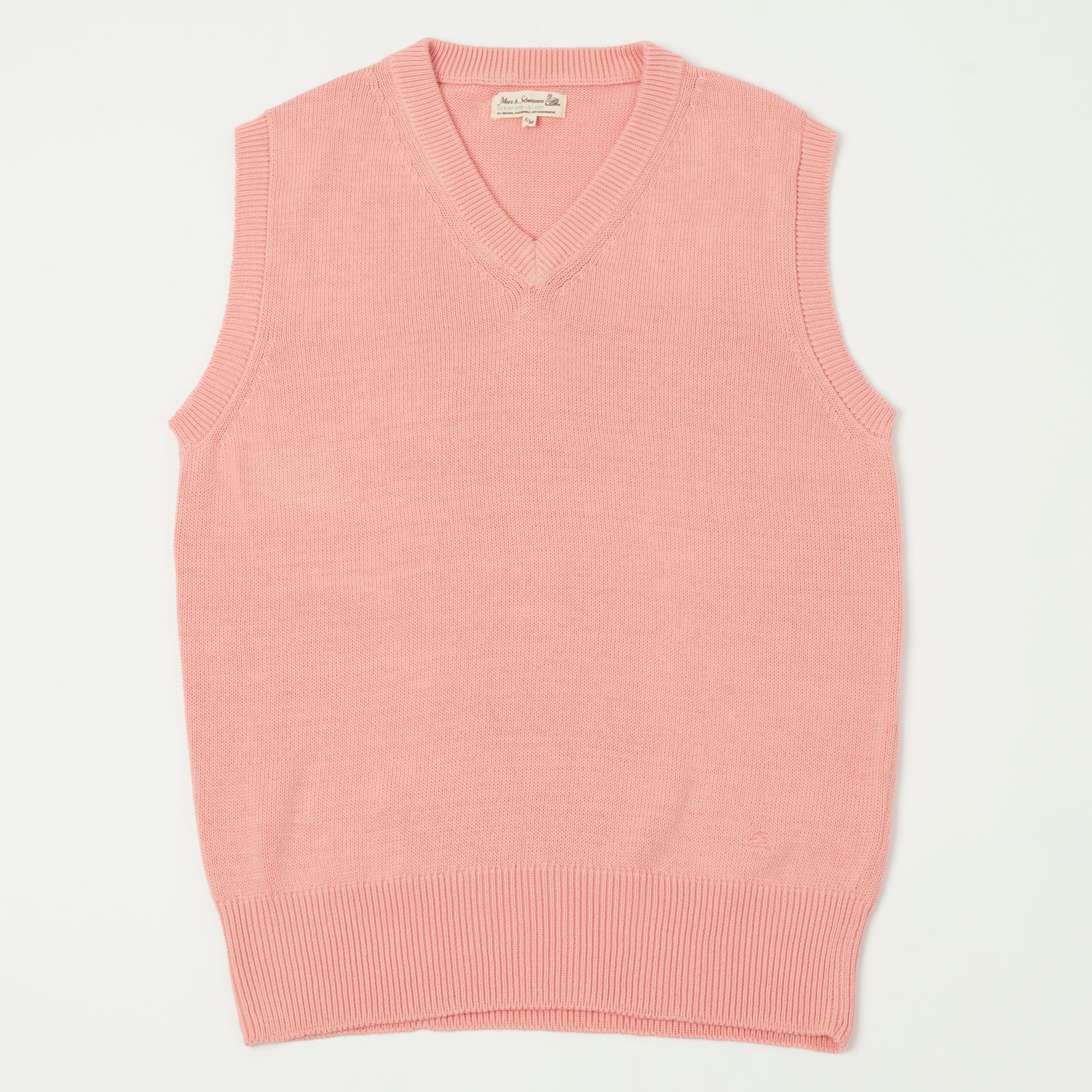 Merz b. Schwanen 'Good Basics' Plant Based Sweater Vest - Peach