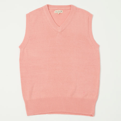 Merz b. Schwanen 'Good Basics' Plant Based Sweater Vest - Peach