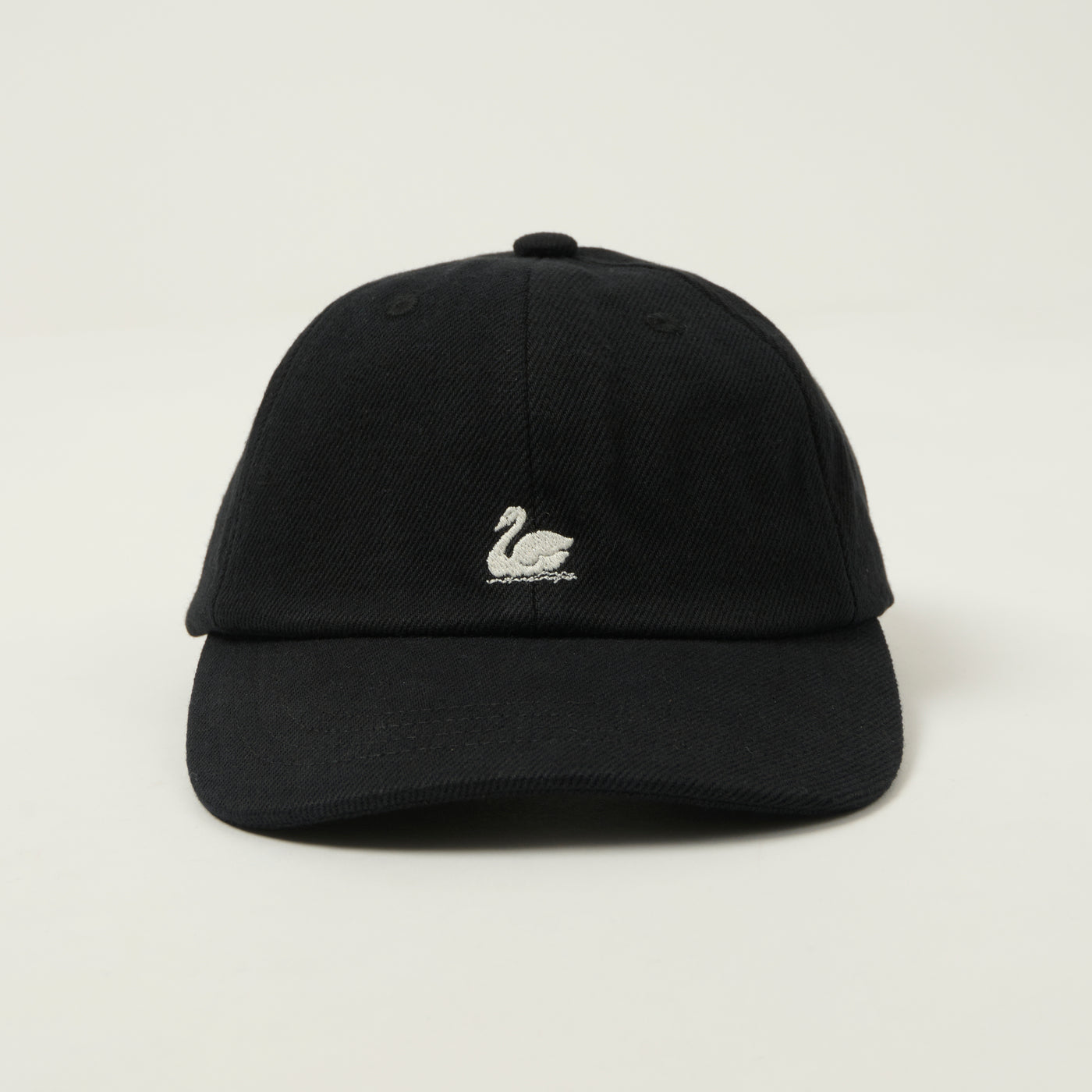 Merz b. Schwanen 'Good Basics' Swan Logo Cotton Twill Cap - Deep Black