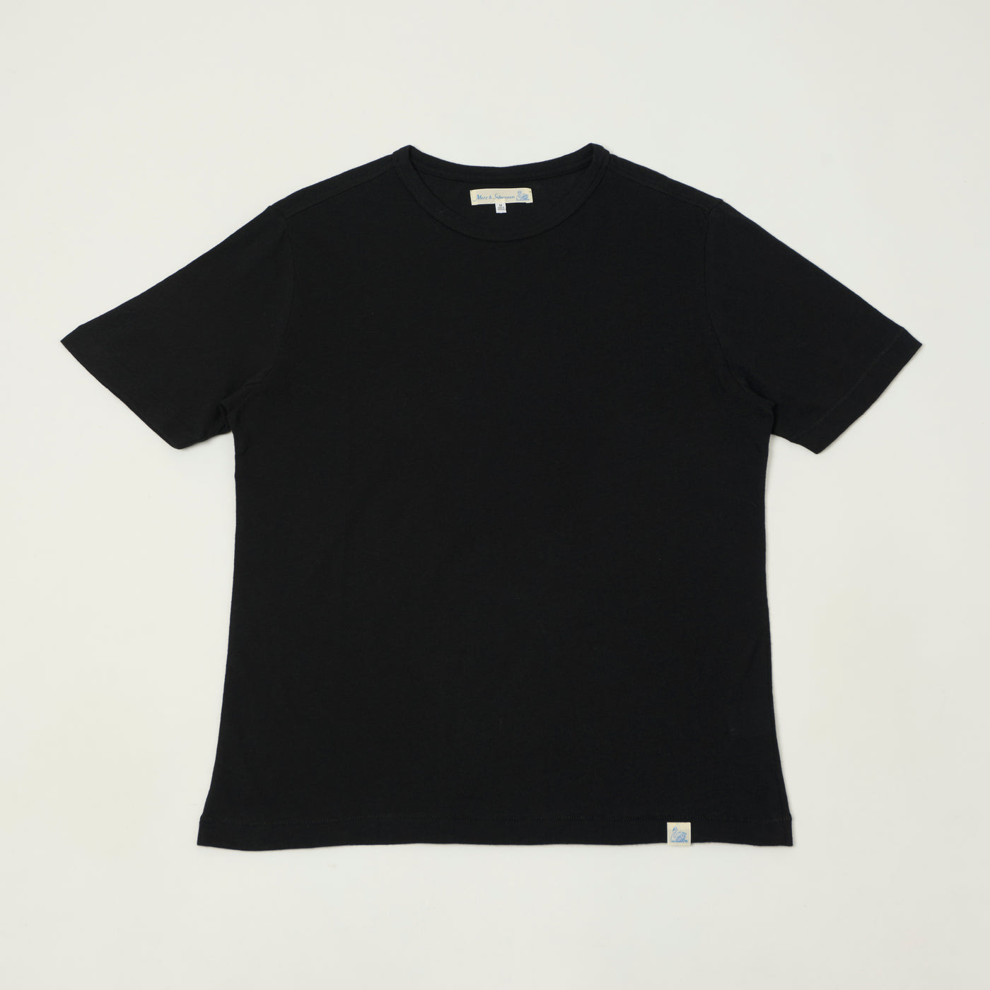 Merz b. Schwanen Cashmere Cotton T-Shirt - Deep Black
