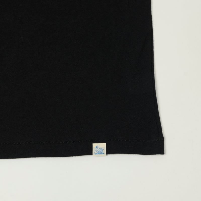 Merz b. Schwanen Cashmere Cotton T-Shirt - Deep Black