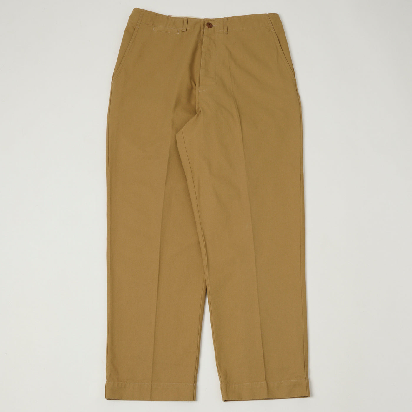 Merz b. Schwanen 'Good Basics' Organic Cotton Twill Chinos - Khaki