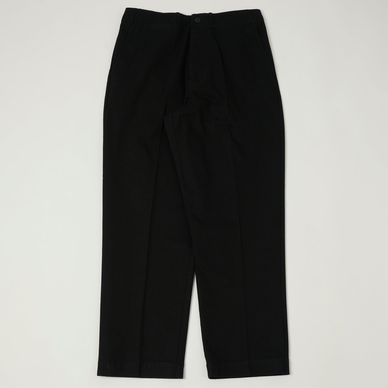 Merz b. Schwanen 'Good Basics' Organic Cotton Twill Chinos - Deep Black