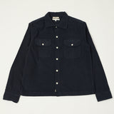 Merz b. Schwanen SHIRT06LC Organic Cotton Corduroy Shirt - Night Blue