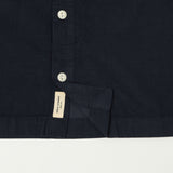 Merz b. Schwanen SHIRT06LC Organic Cotton Corduroy Shirt - Night Blue