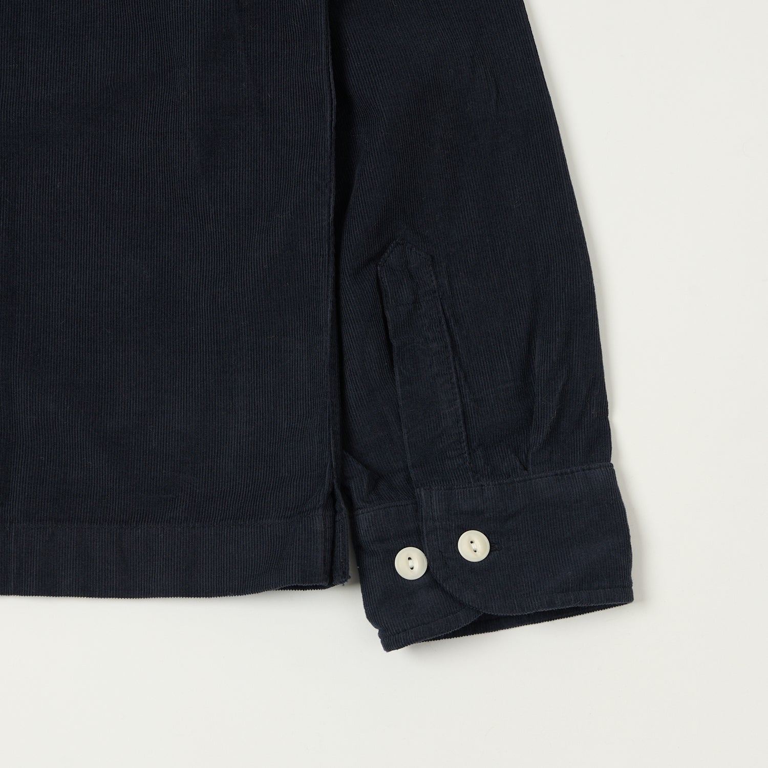 Merz b. Schwanen 'Good Basics' Organic Corduroy Shirt - Night Blue