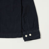 Merz b. Schwanen SHIRT06LC Organic Cotton Corduroy Shirt - Night Blue