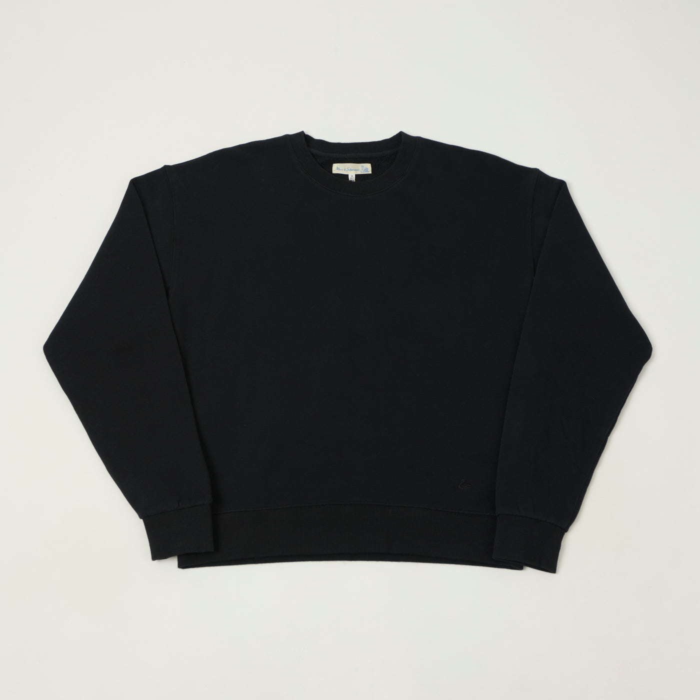 Merz b. Schwanen 'Good Basics' Soft Fleece Sweatshirt - Deep Black