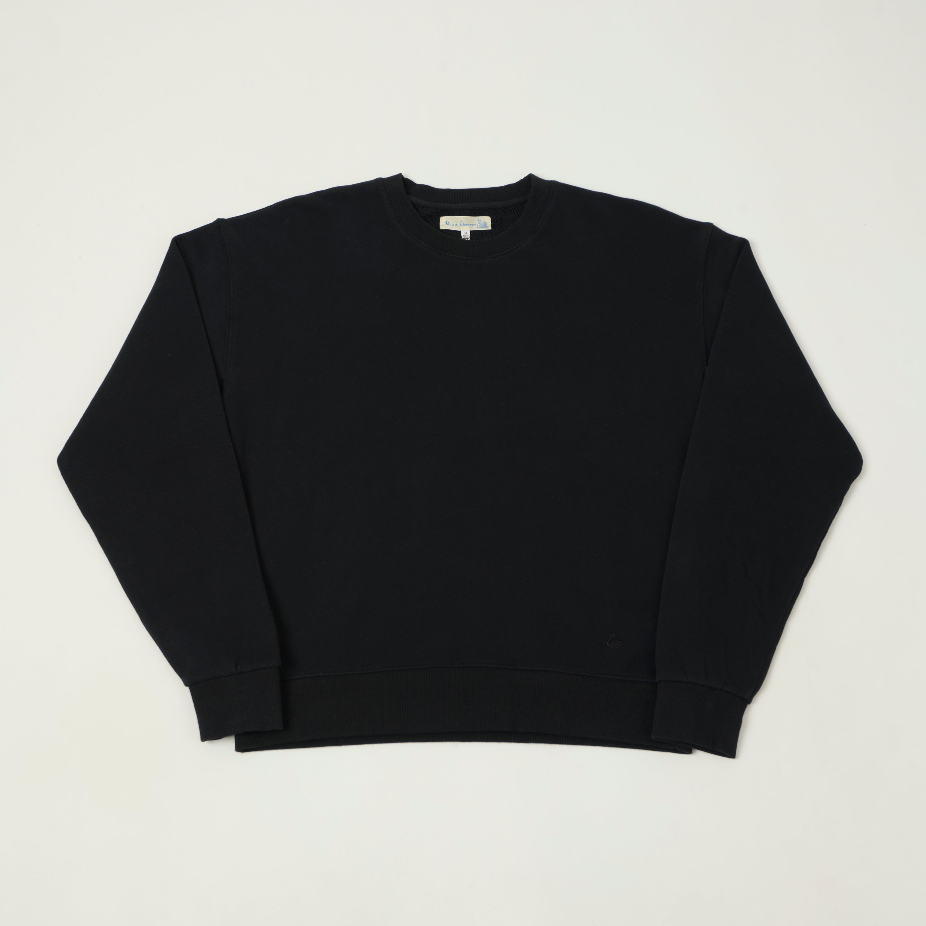 Merz b. Schwanen 'Good Basics' Soft Fleece Sweatshirt - Deep Black