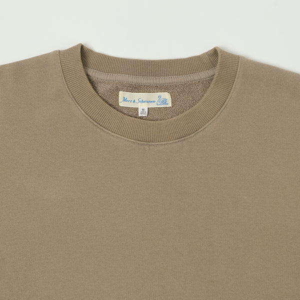 Merz b. Schwanen 'Good Basics' Soft Fleece Sweatshirt - Faded Grain