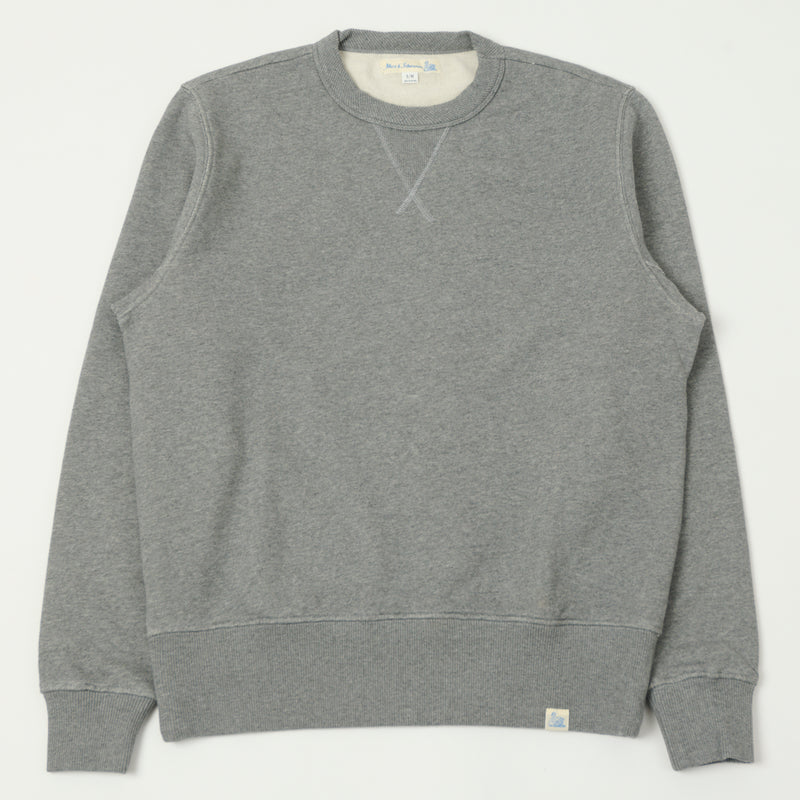 Merz b. Schwanen CSW28 Athletic Sweatshirt - Grey Melange