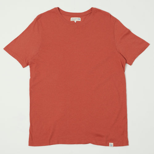 Merz b. Schwanen 'Good Basics' Vintage Wash T-Shirt - Newman Red