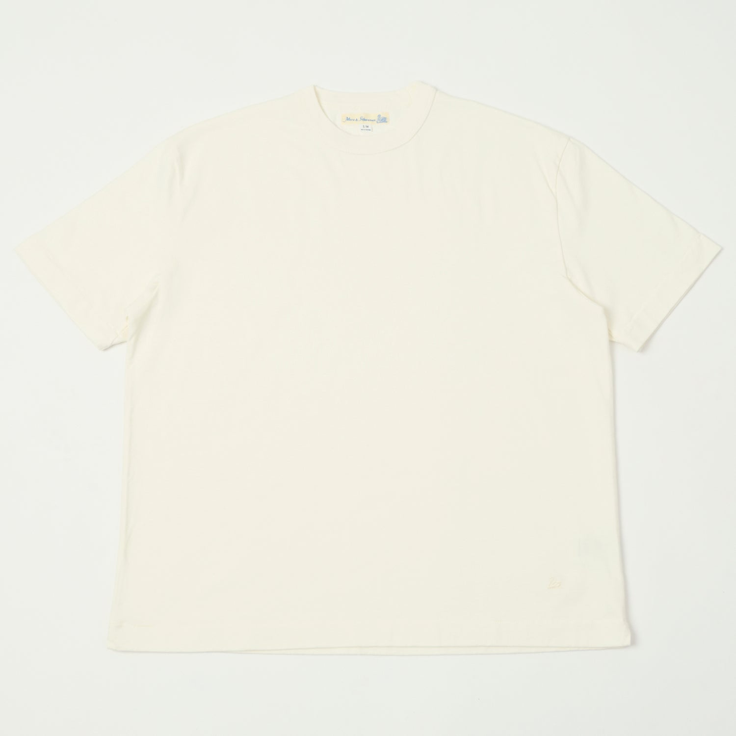 Merz b. Schwanen 'Good Basics' Boxy Cropped T-Shirt - White