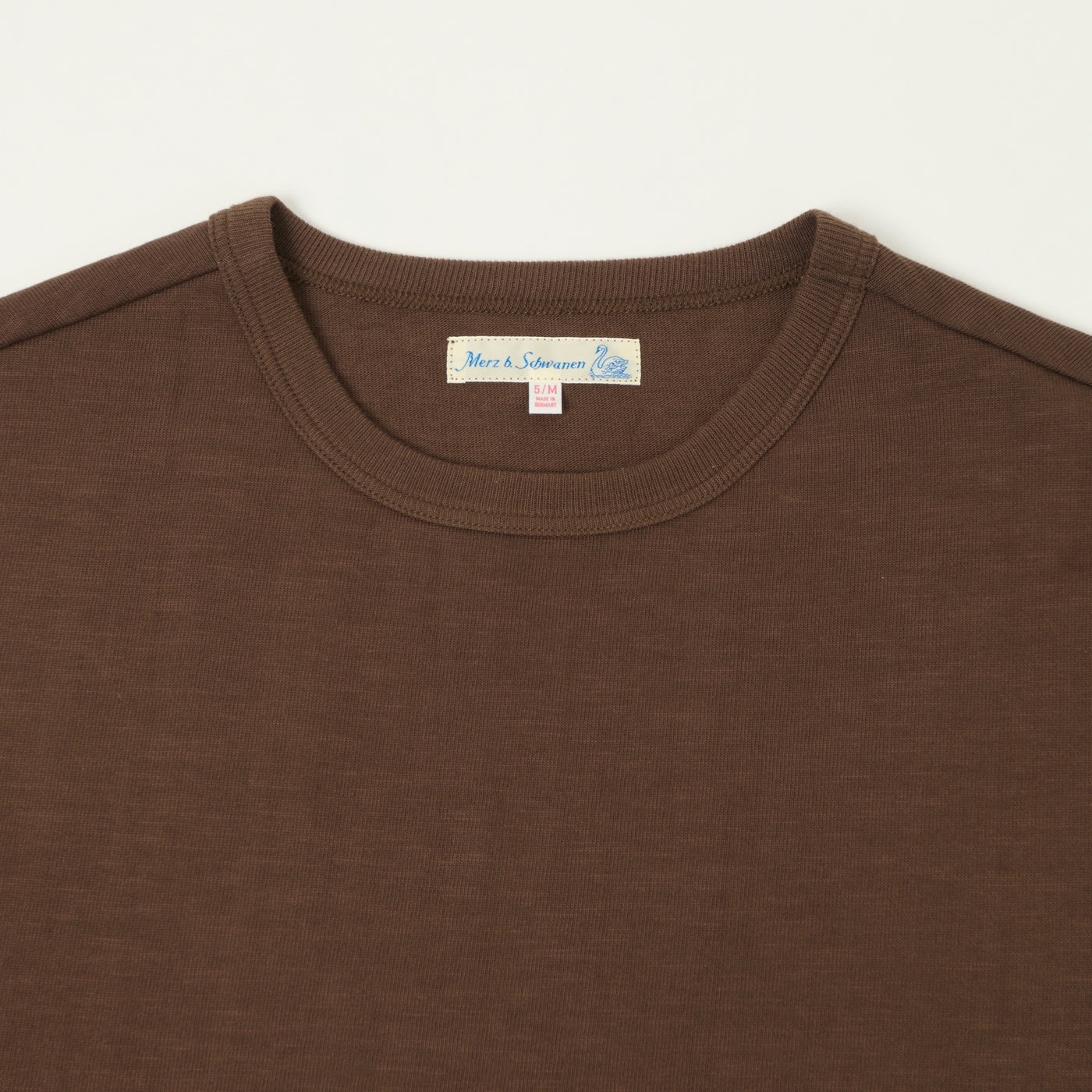 Merz b. Schwanen 2S18 Heavyweight Long Sleeve T-Shirt - Chocolate