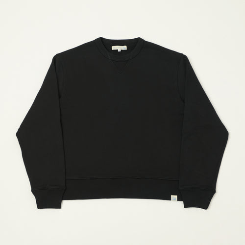 Merz b. Schwanen 'Good Basics' Authentic Fleece Classic Fit Sweatshirt - Deep Black