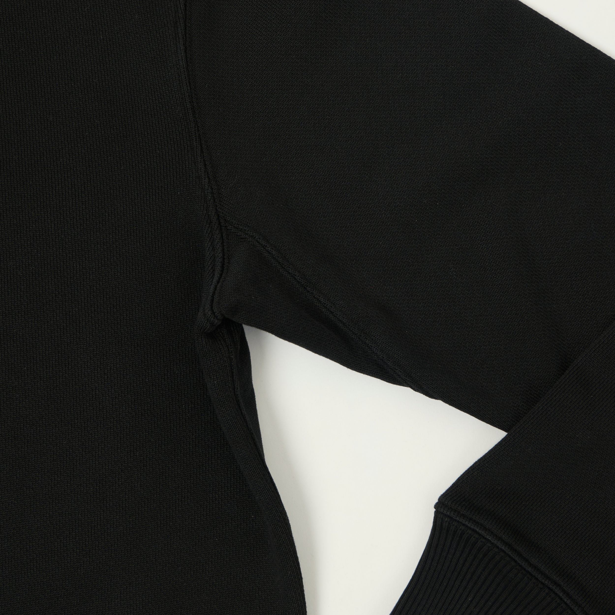 Merz b. Schwanen 'Good Basics' Authentic Fleece Classic Fit Sweatshirt - Deep Black