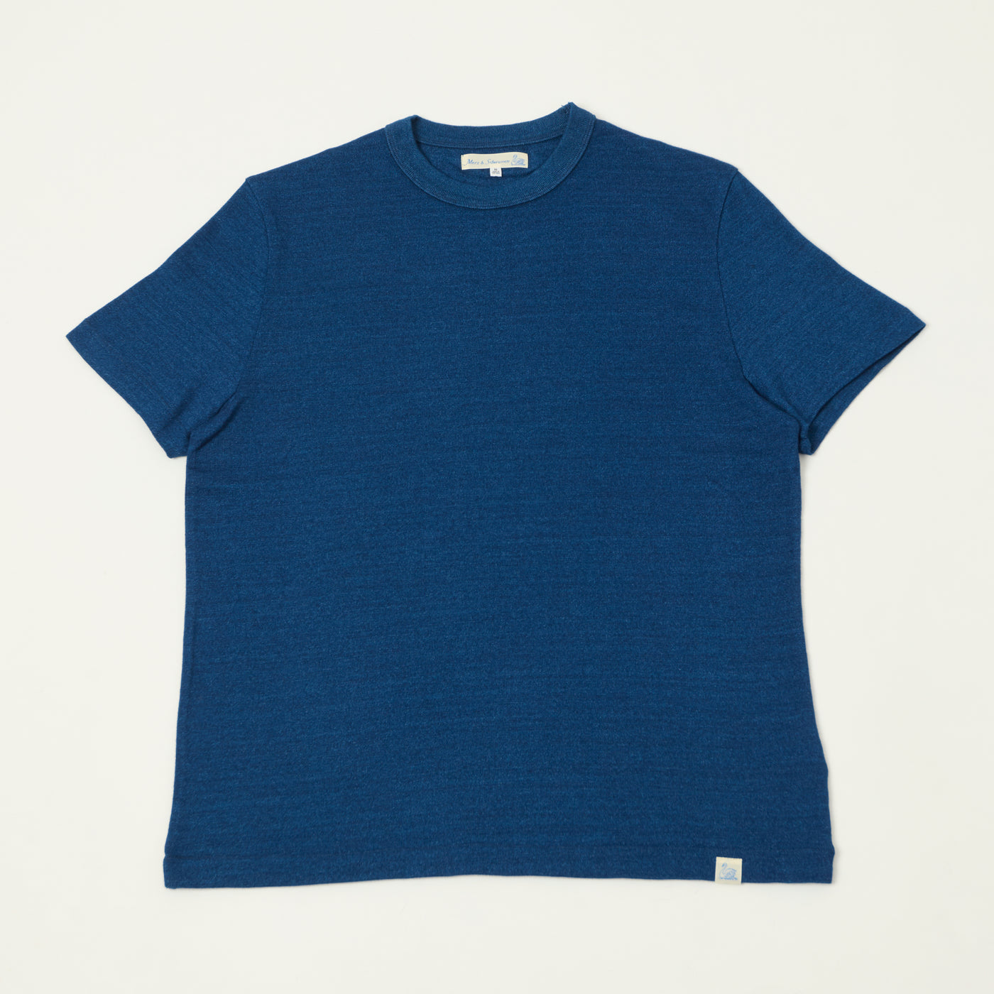 Merz b. Schwanen 'Good Basics' Classic Jersey T-Shirt - Indigo