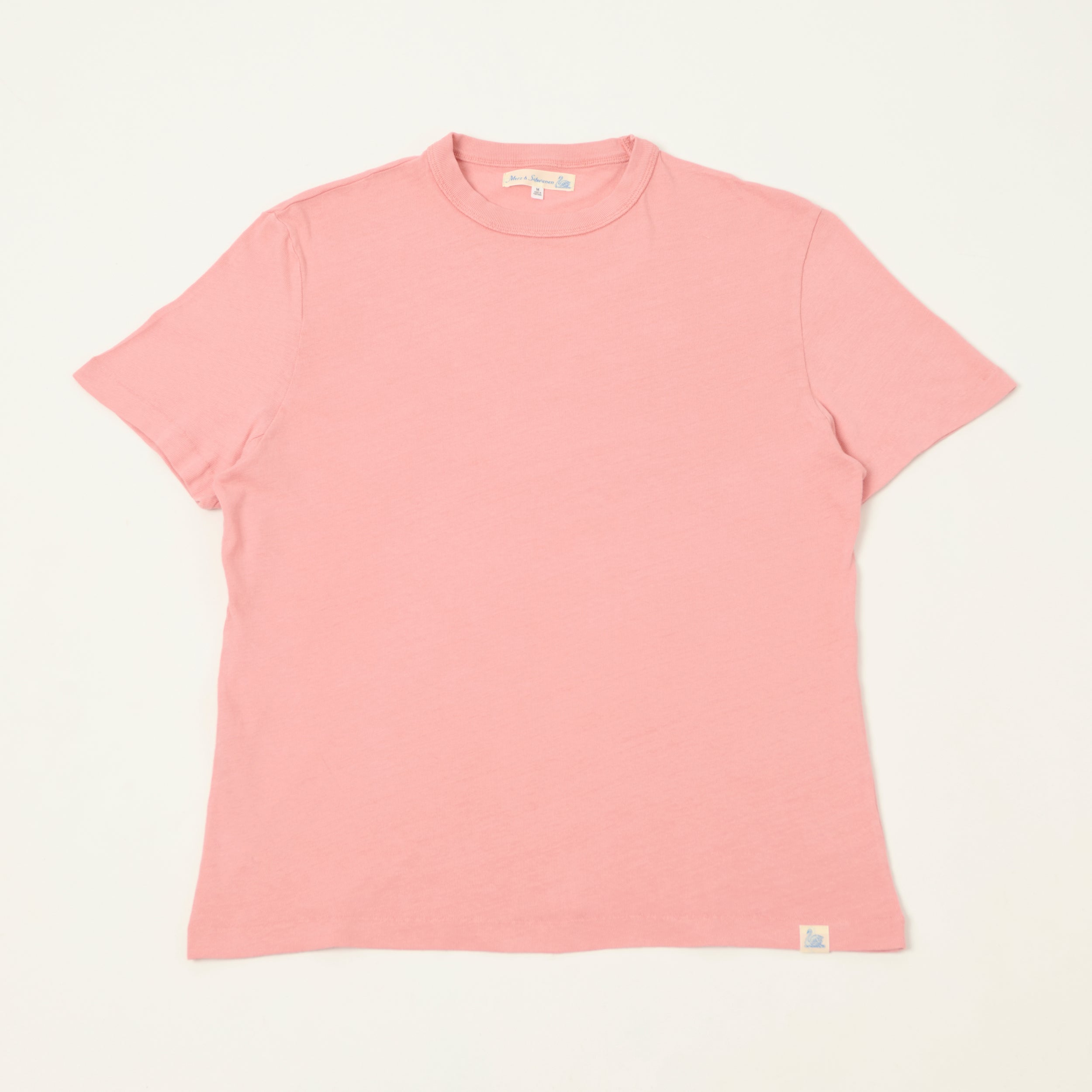 Merz b. Schwanen 'Good Basics' Classic Jersey T-Shirt - Sunset Pink