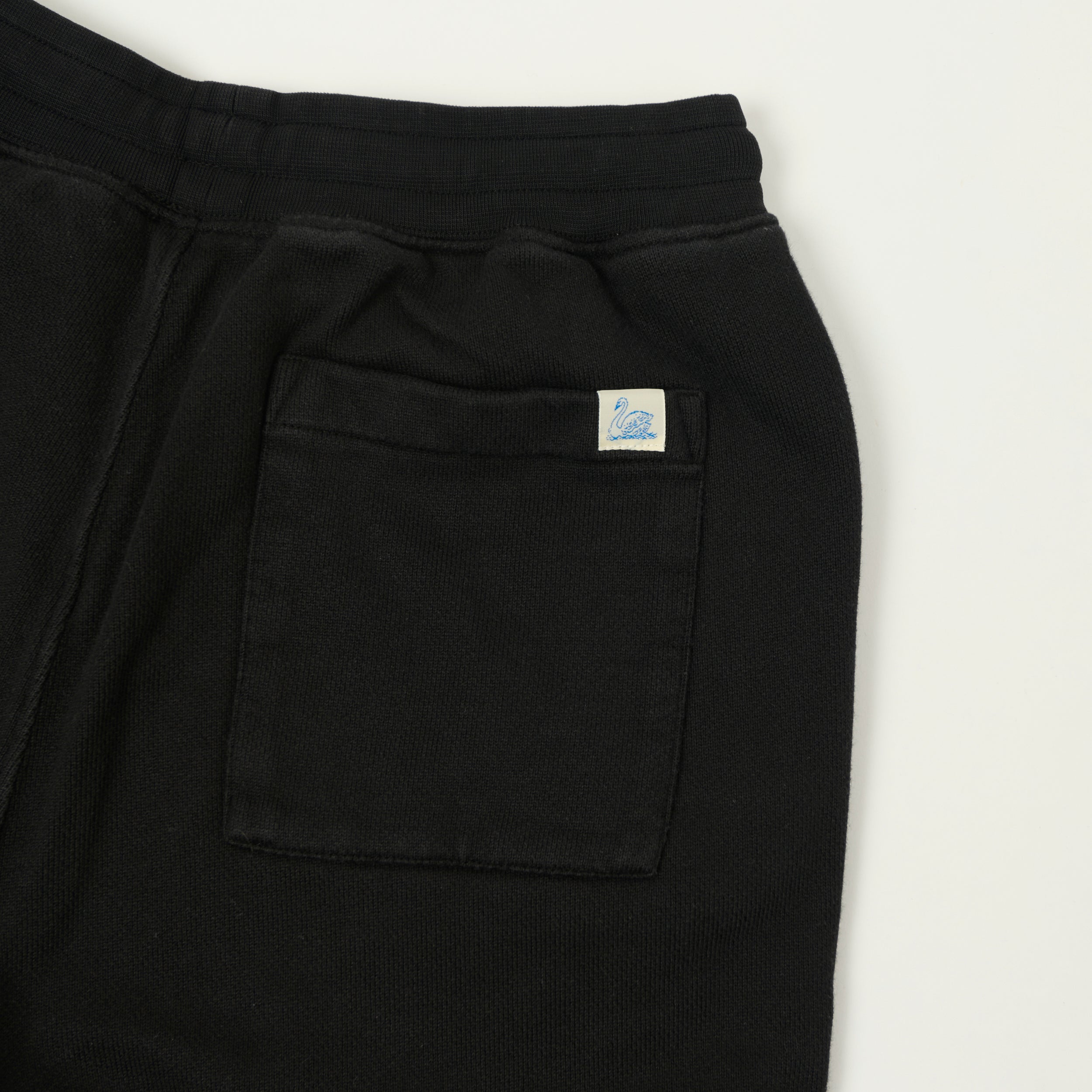 Merz b. Schwanen 'Good Basics' Cuffed Cotton Sweatpants - Deep Black