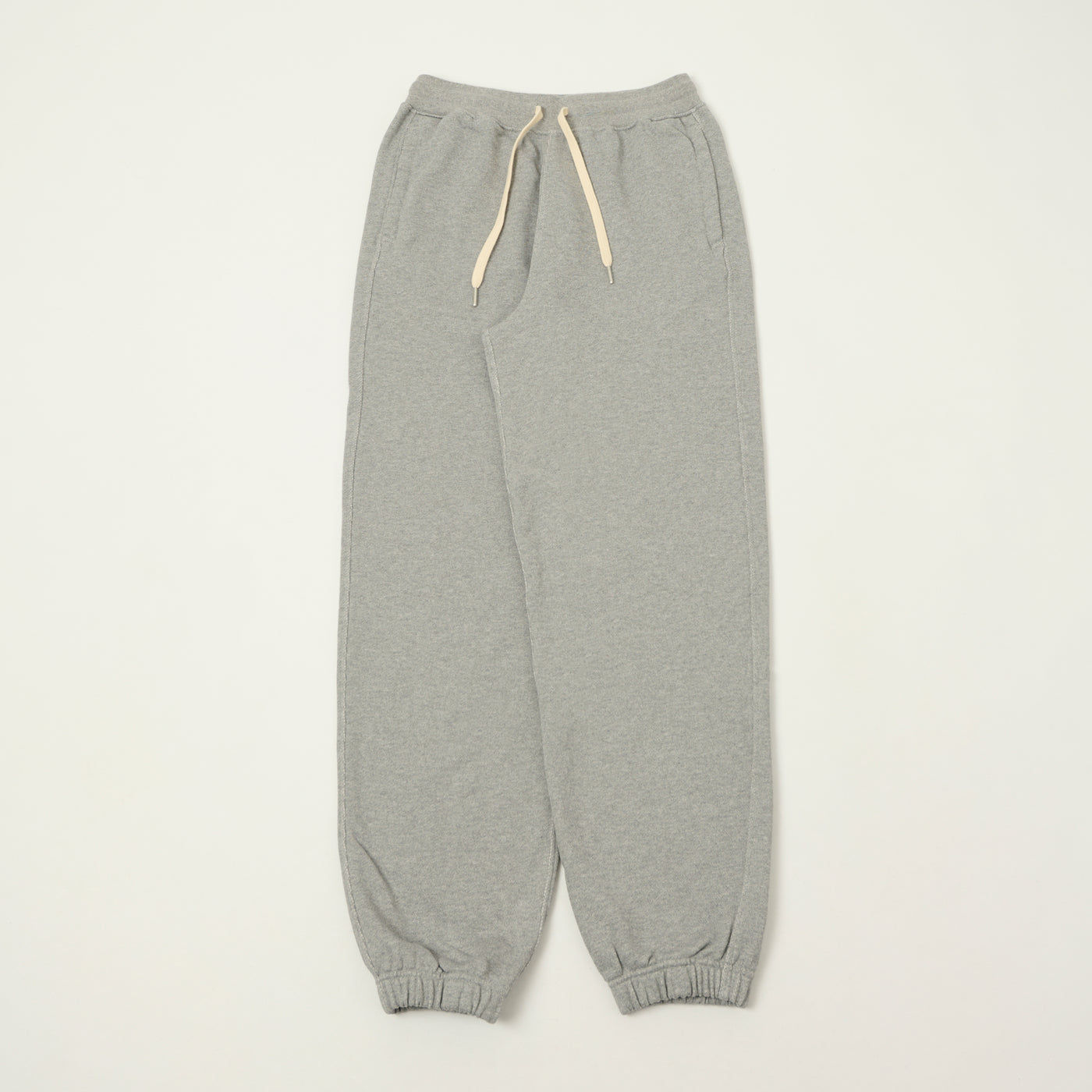 Merz b. Schwanen 'Good Basics' Cuffed Cotton Sweatpants - Grey Melange