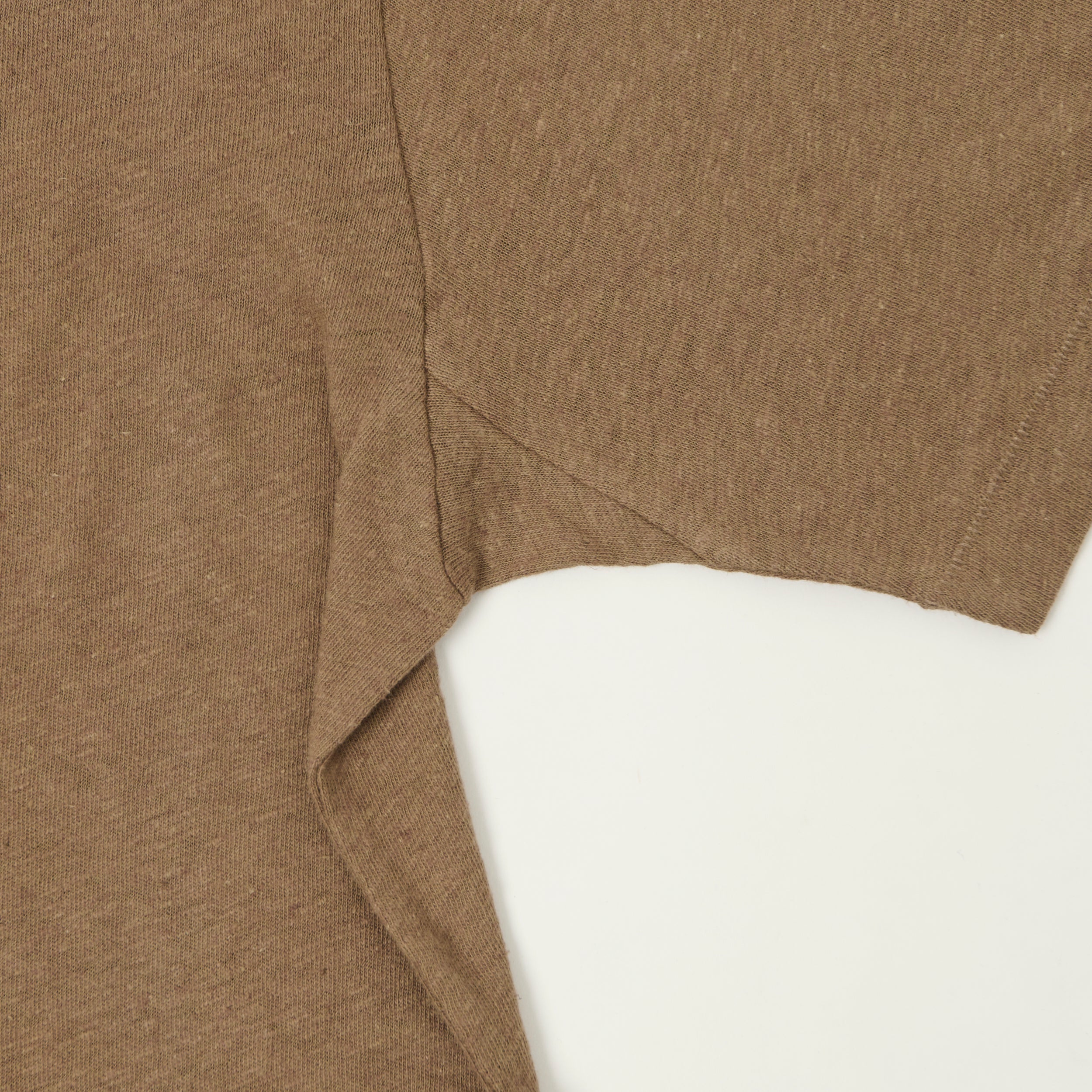 Merz b. Schwanen 'Good Basics' Linen-Cotton Relaxed Fit Polo Shirt - Faded Grain