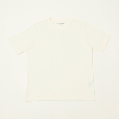 Merz b. Schwanen 'Good Basics' Linen-Cotton Relaxed Fit T-Shirt - White
