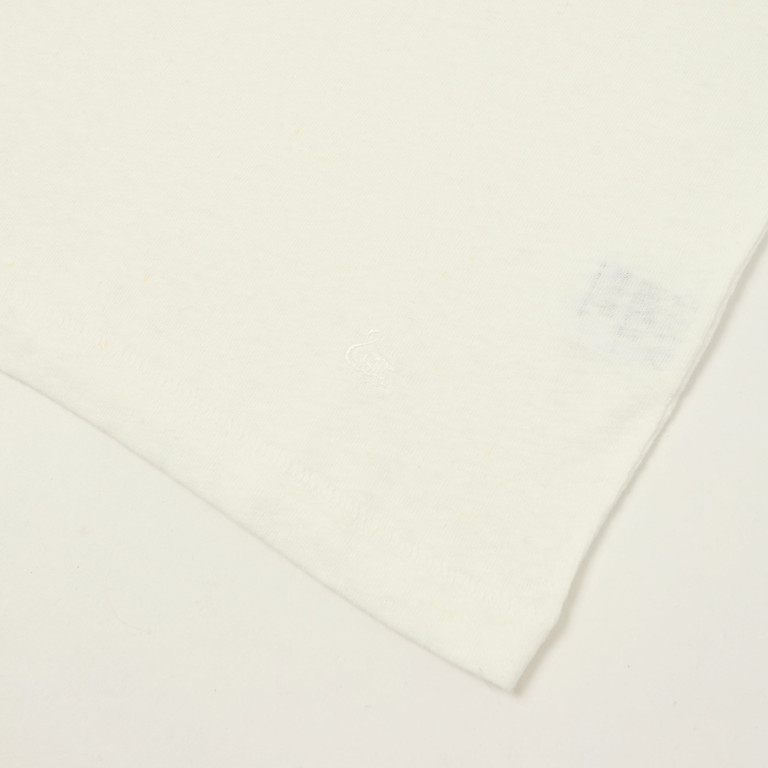 Merz b. Schwanen 'Good Basics' Linen-Cotton Relaxed Fit T-Shirt - White