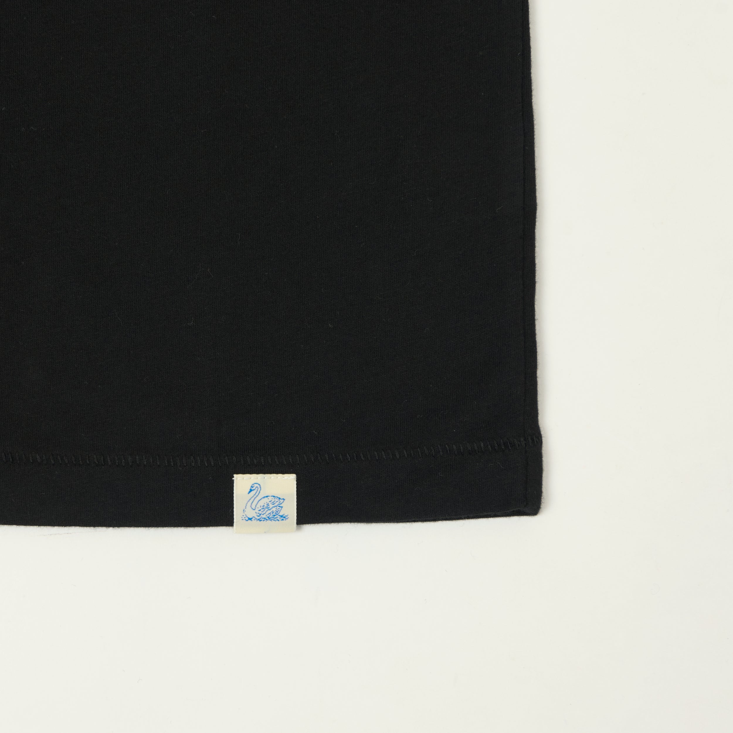 Merz b. Schwanen 'Good Basics' Pima Cotton V-Neck T-Shirt - Deep Black