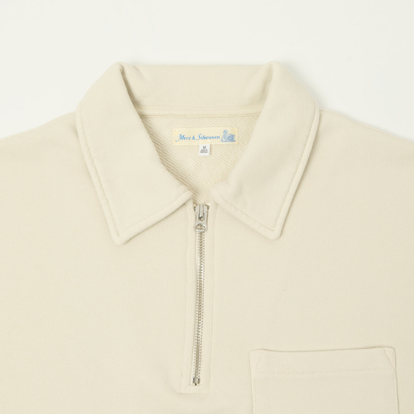 Merz b. Schwanen 'Good Basics' Quarter Zip Sweatshirt - Nature