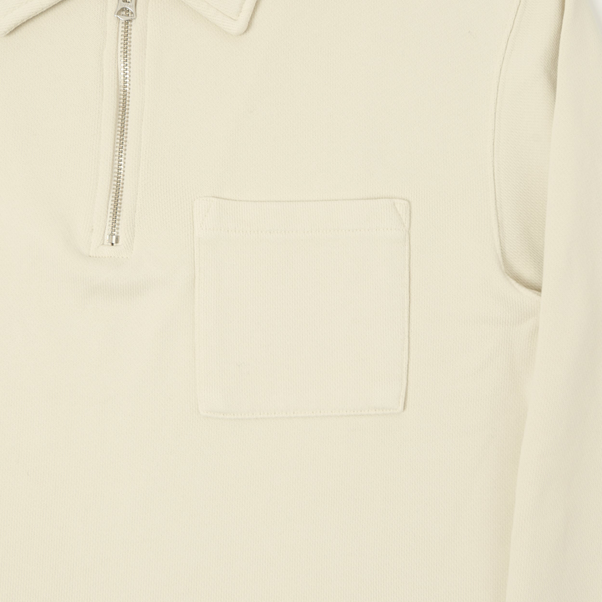 Merz b. Schwanen 'Good Basics' Quarter Zip Sweatshirt - Nature
