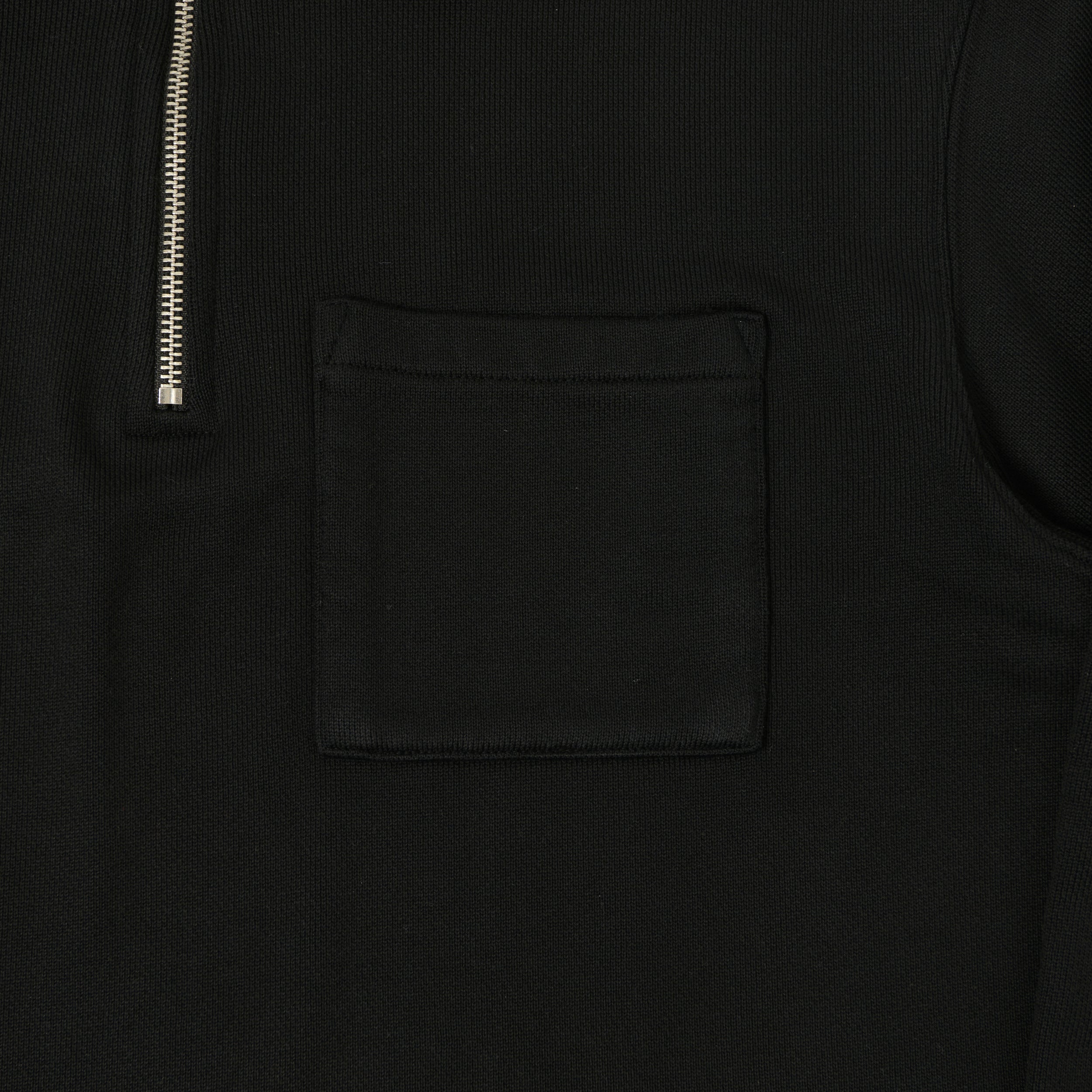 Merz b. Schwanen 'Good Basics' Quarter Zip Sweatshirt - Deep Black