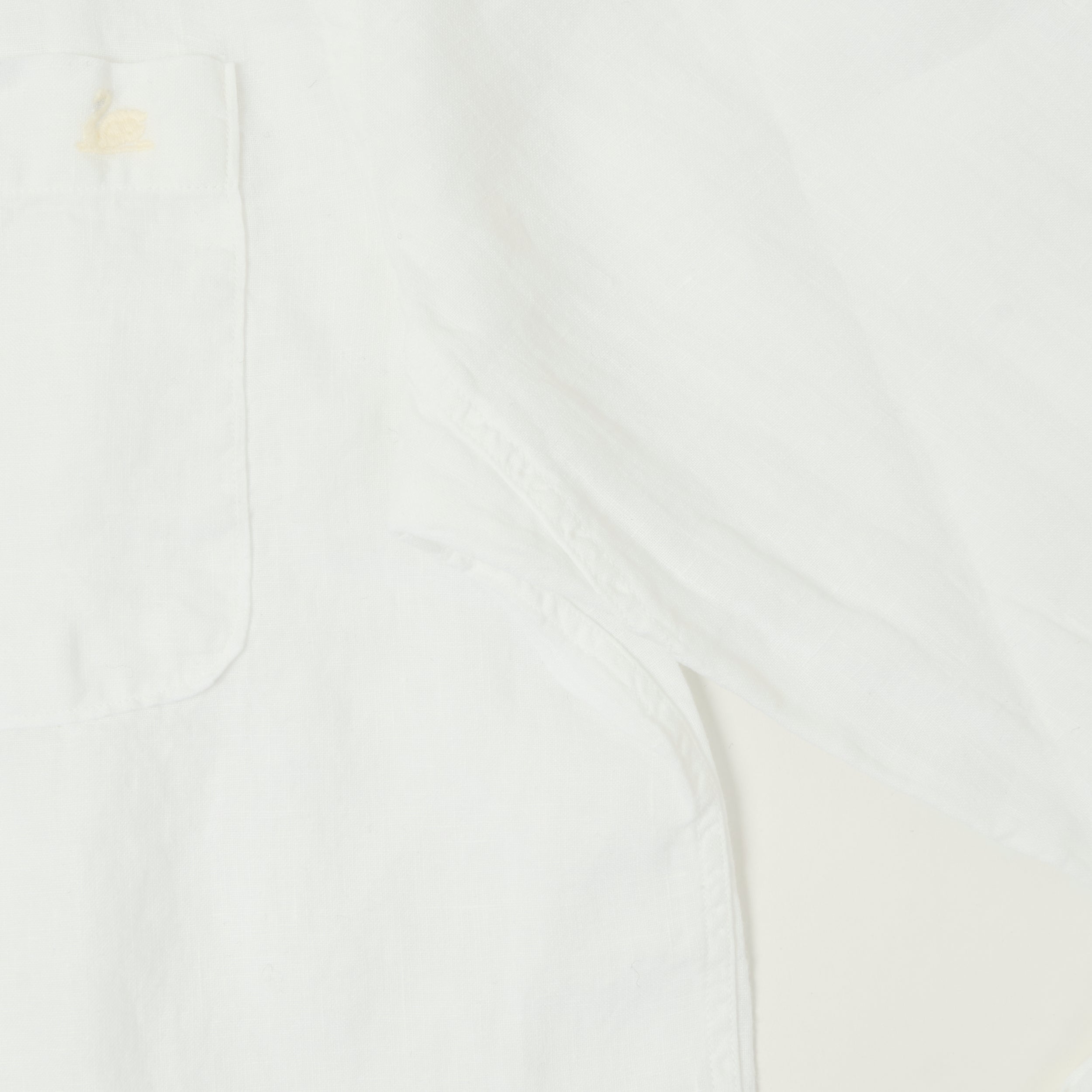 Merz b. Schwanen 'Good Basics' Relaxed Fit Linen Shirt - White