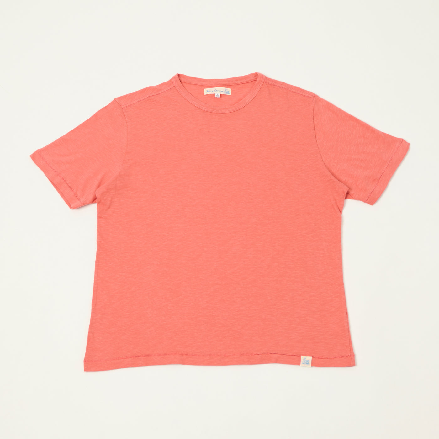 Merz b. Schwanen 'Good Basics' SCT04 Pima Slub Cotton T-Shirt - Calypso Pink