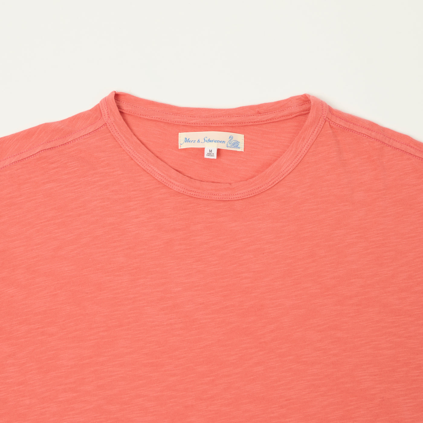 Merz b. Schwanen 'Good Basics' SCT04 Pima Slub Cotton T-Shirt - Calypso Pink